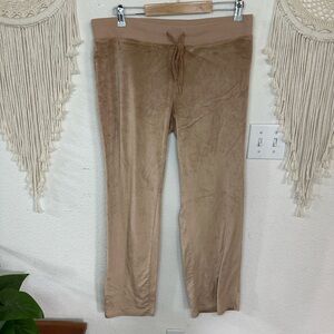 Aerie Tan Velour Track Pants large
